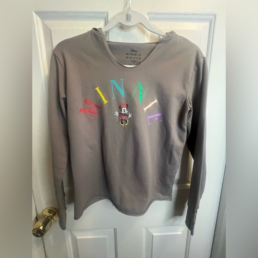 Disney Minnie Mouse Gray Kids Shirt